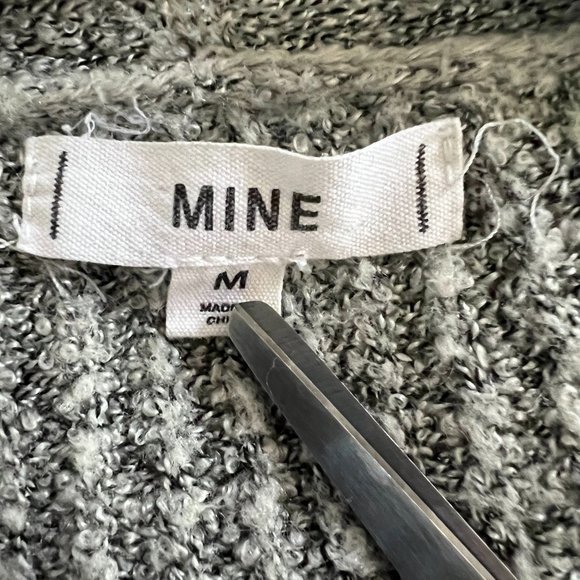 Anthropologie Mine Gray Open Front Button Sides Cardigan Size Medium - Picture 4 of 4